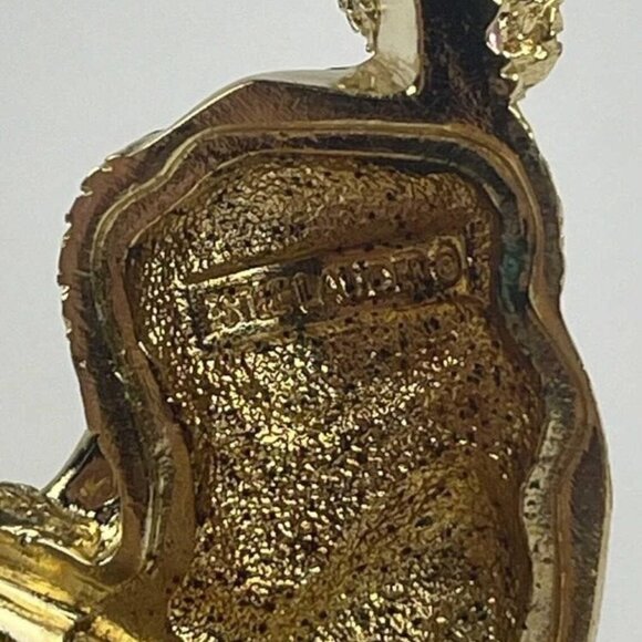 1999 Vintage Estee Lauder Gold Petite Poodle Solid Perfume Compact - Collectible - Picture 5 of 5